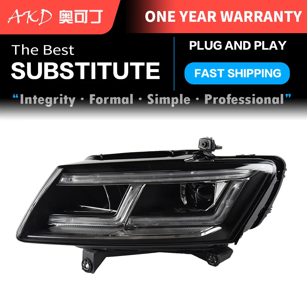 アウディQ5 2009-2018 q5l 8rの自動車用ヘッドライト,ダイナミック