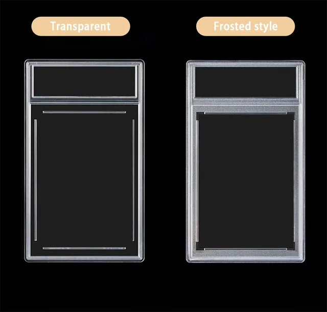 5Pcs 35PT transparent Acrylic Card Holder for MGT/ PTCG/ Collect Cards PSA Card Sleeves, for Card Collecting Players 2