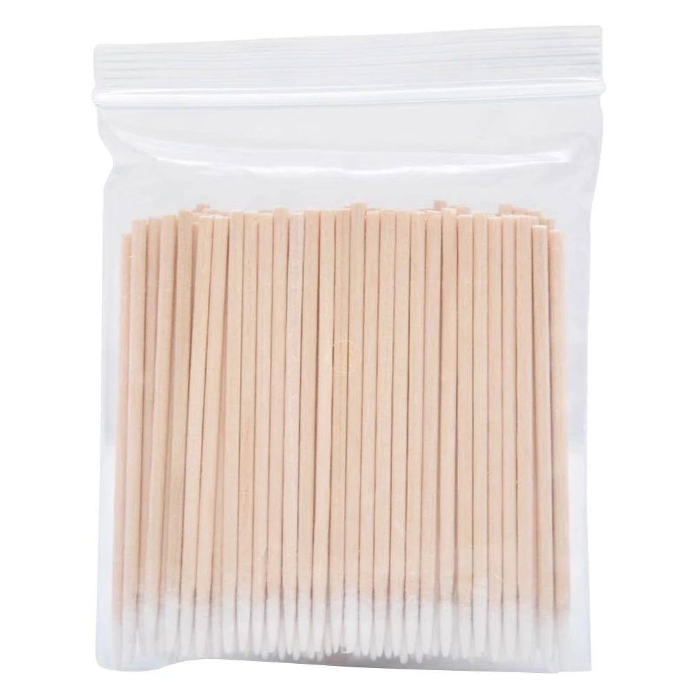 100 pcs of 7CM semi-permanent tattoo with pointed beak single head cotton swab for eyebrow tattoo mist eyebrow bleaching lip sma 6
