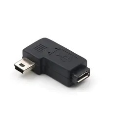 Universal Micro to Mini USB Adapter Connector (Right bend)
