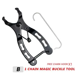 Compact Bicycle Chain Buckle Pliers for Quick Release and Installation (Black)
