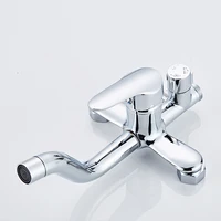 XAOZO สีดํา/ชุบโครเมี่ยมห้องน้ําชุดฝักบัวในครัวเรือนทองแดงก๊อกน้ําติดผนังอ่างอาบน้ําก๊อกน้ํา Rain Shower 4