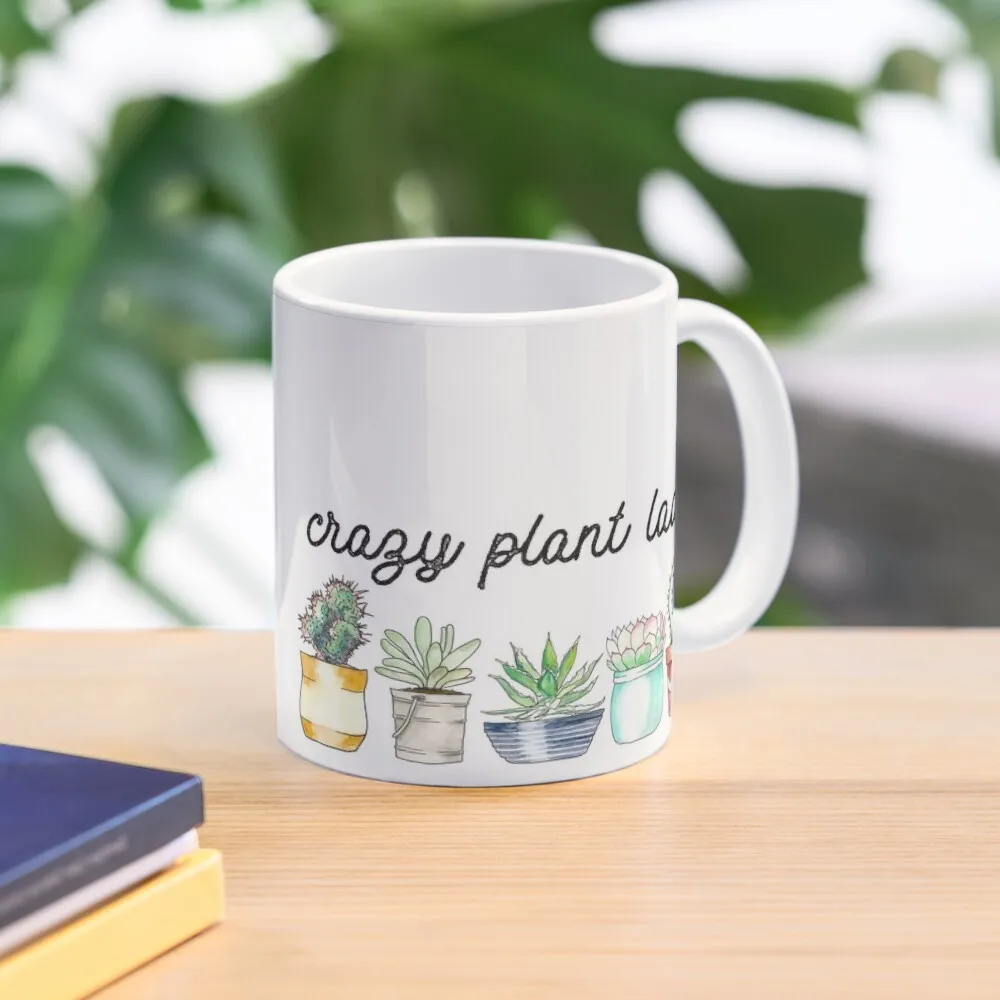 

Crazy Plant Lady on mint Coffee Mug Funny Cups Cups For And Tea Mug
