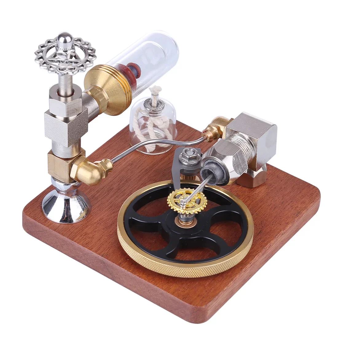

Adjustable Speed Stirling Engine Model Scientific Experiment Engine Toy and Horizontal Flywheel Physical Steam Power Toy Design