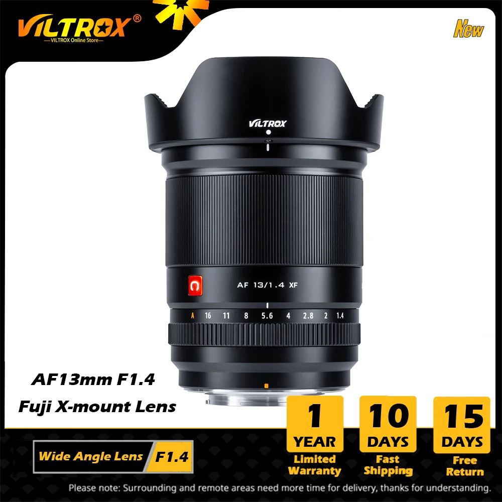 Viltrox 13Mm F1.4 Xf Messa A Fuoco Automatica Obiettivo Ultra Grandangolare Grande Apertura Aps-C Obiettivo Per Obiettivo Fujifilm Obiettivo Per Fotoc