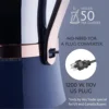 Korkmaz Tea Maker Set | Stainless Steel Samovar, Electric Teapot Set for Gift, Housewarming, Family Gathering | Inox-Rose Gold, 3