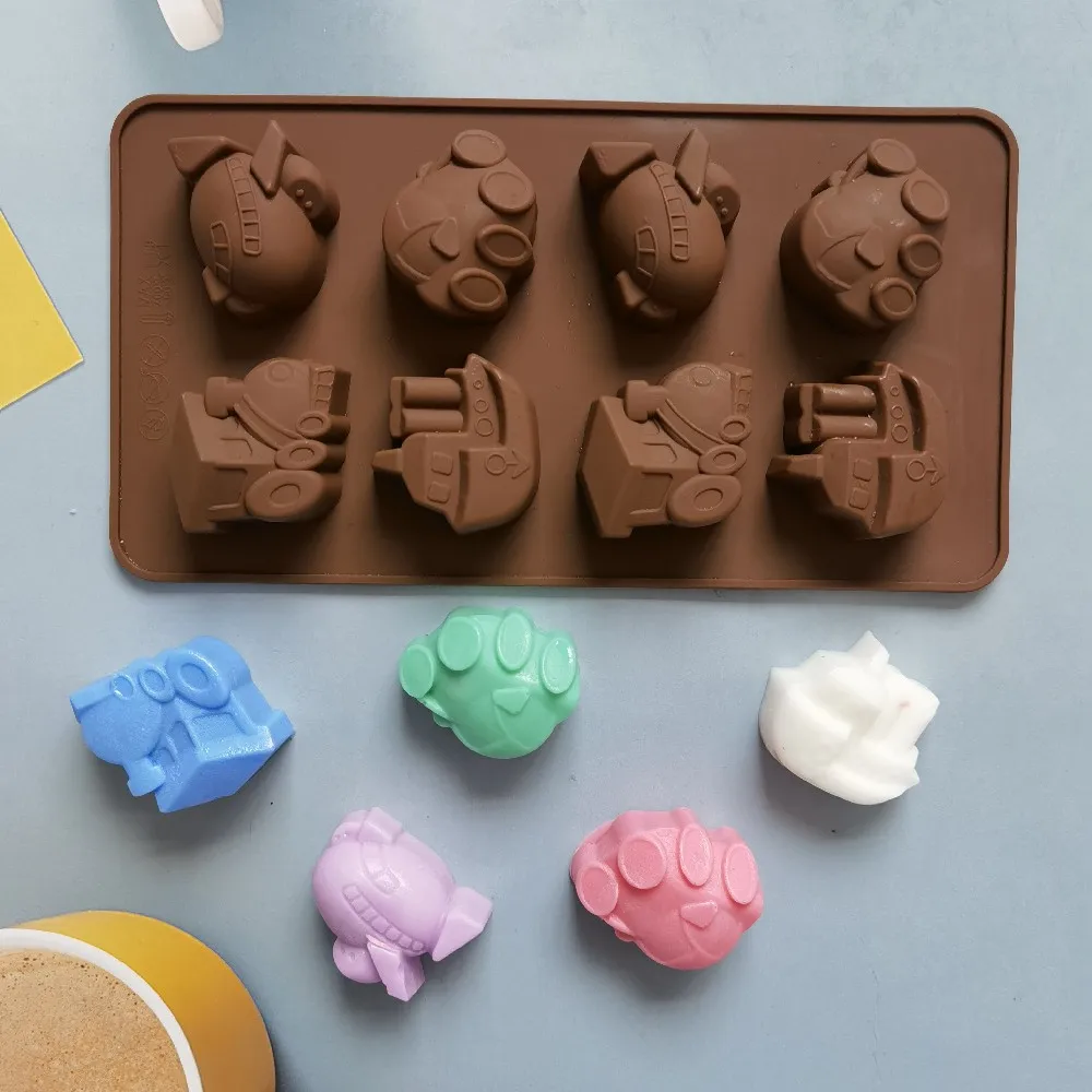 

New traffic Car Shape Silicone Mold, Chocolate Muffin Ice Baking Pan,Soap Pastry Bakeware Cake Decoration Silicone Mold