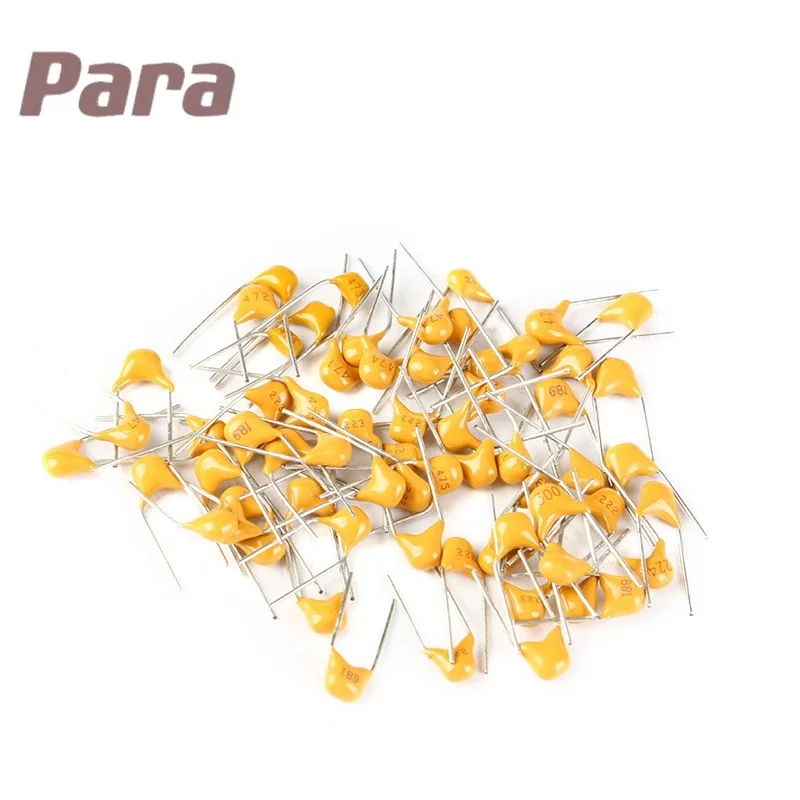 100Pcs 50V Monolithic Ceramic Capacitor 20PF ~ 4.7UF 22PF 47NF 220NF 1NF 4.7UF 1UF 100NF 330NF 102 103 104 105 473 681 5.08mm