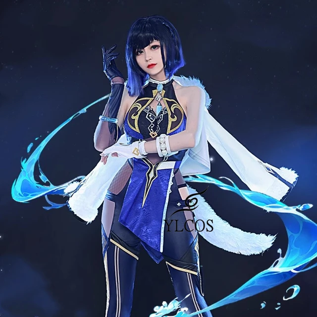 CoCos-SSS Game Genshin Impact Yelan Cosplay Costume Game Cos Genshin Impact  Cosplay Valley Orchid Yelan Cosplay with Cosplay Wig - AliExpress