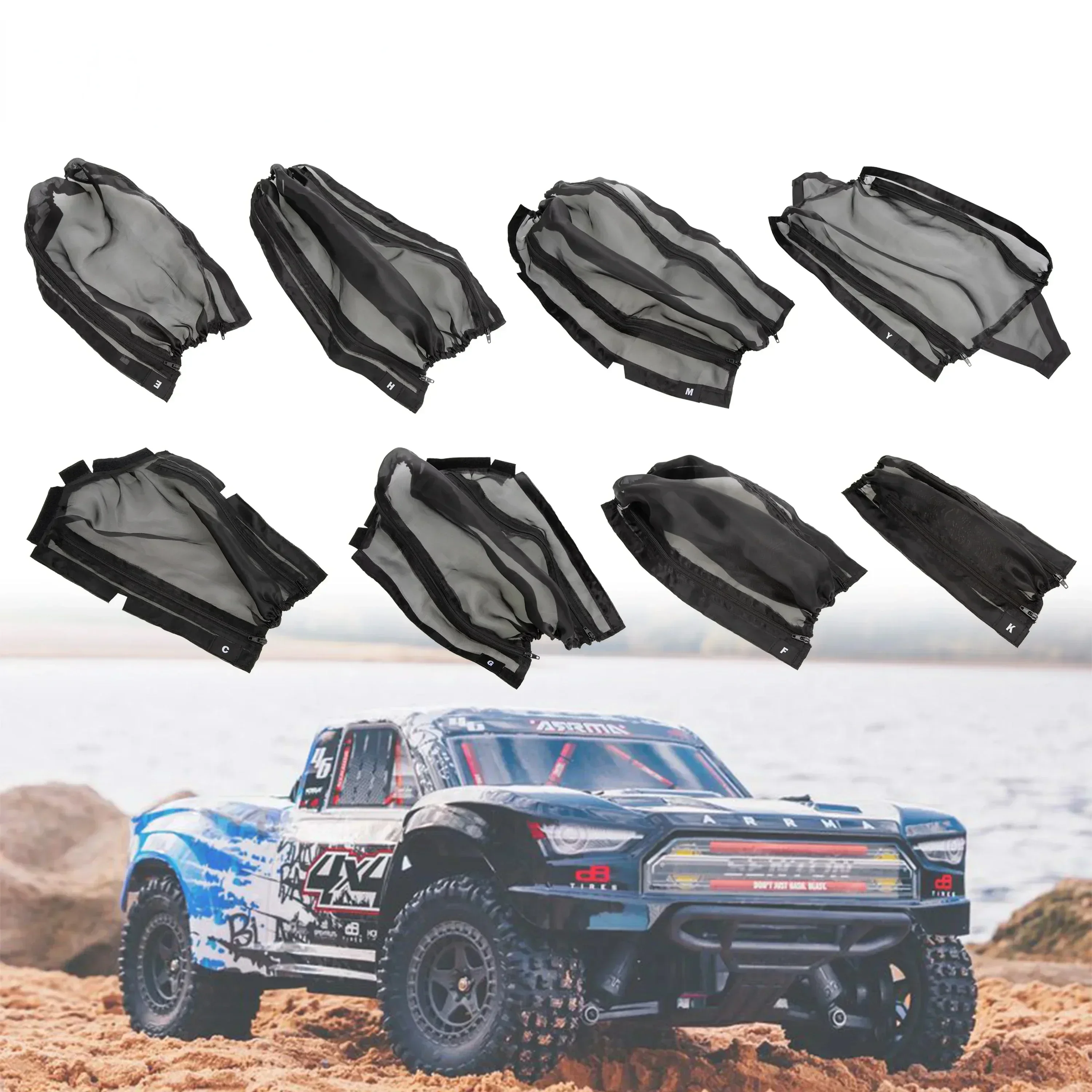 Chassis Dirt Staubschutz Wasserdichte Abdeckung für ARRMA SENTON KRATON 1/10 1/8 RC Monster Truck Desert Truck