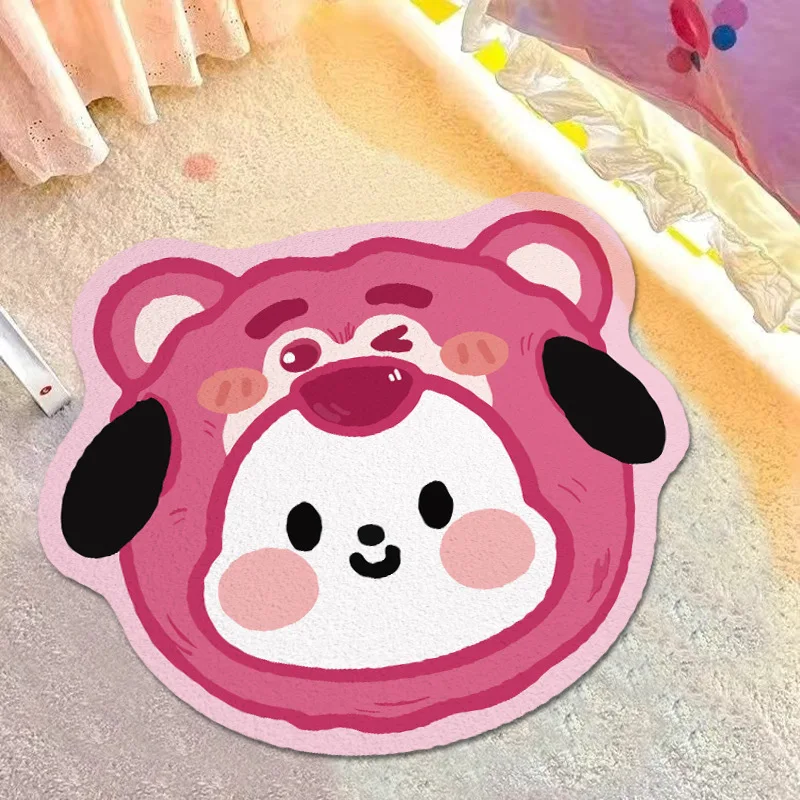 

Cartoon floor mat decoration carpet imitation cashmere plush floor mat rug