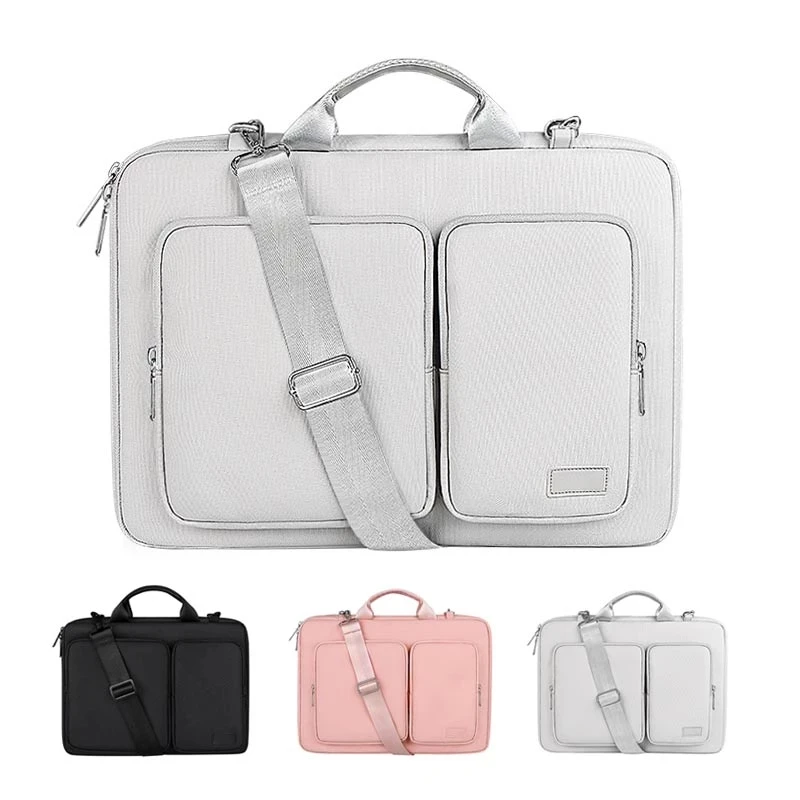 Prova de Choque Laptop Bolsa para Air Pro Ombro Breve Bolsas Notebook Sleeve hp 13 hp 15 133 em 14 em 156 em 16 em à