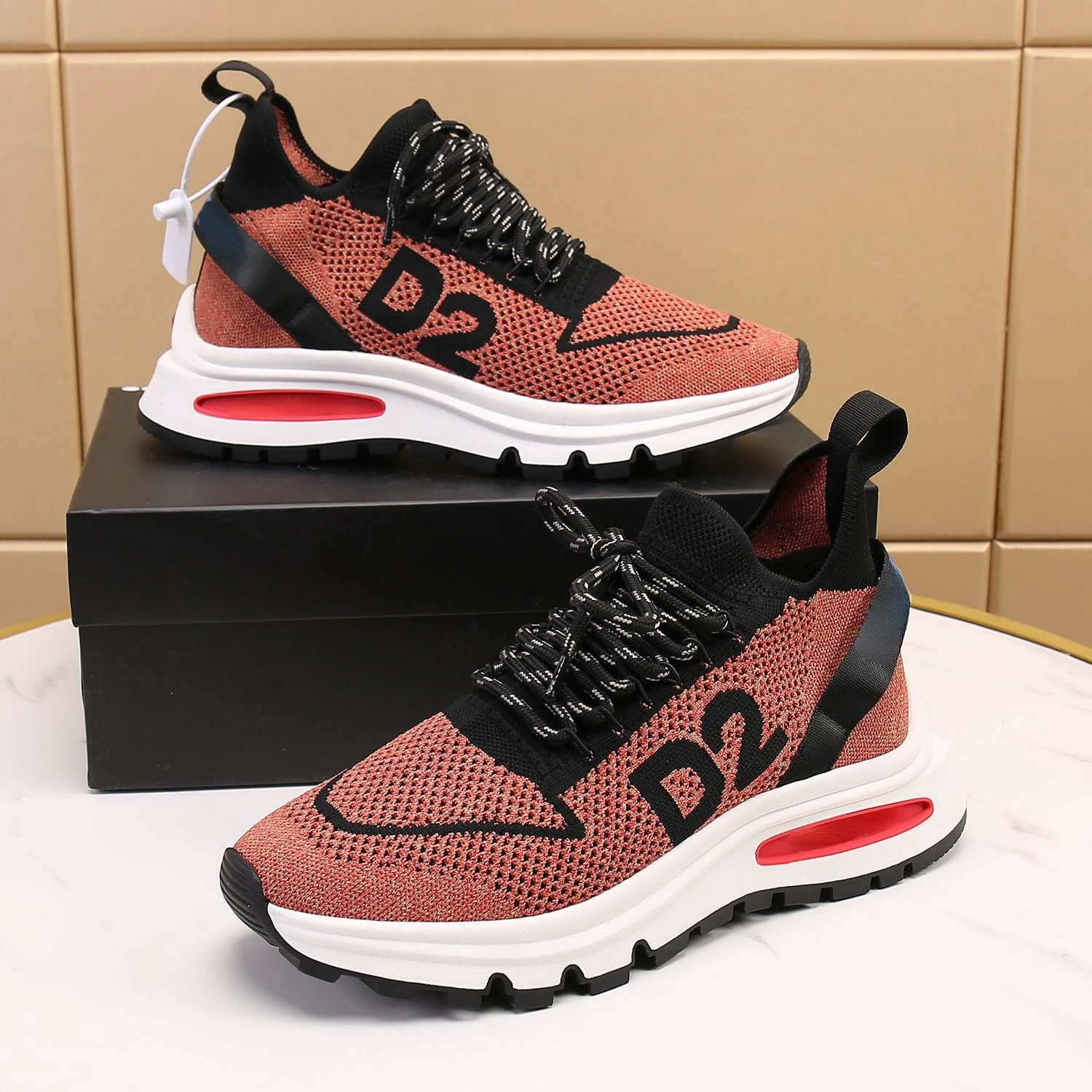 

Men Italy Luxury Brand D2 Print Maple Leaf New Solid Colour Casual Sneakers Dsq2 HEIGHTINCREASING Running Tenis Masculino Shoes