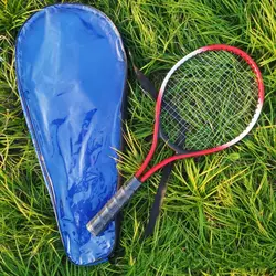 Blue Black Tennis Rackets Bag Sport Supplies Beginner Tennis Racquet Cover Training Parenting Racquet Sleeves Indoor Outdoor