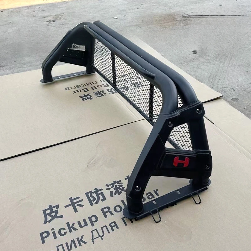 4륜 구동 픽업 블랙 스포츠 보호망 장착 레인저 D맥스 NP300 스틸 롤바 유니버셜 4X4 트럭