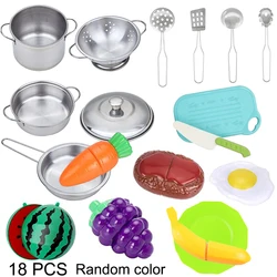 Deluxe Children's Pretend Play Kitchen Set - Educational Cooking Toy (18PCS - 1 Random color)