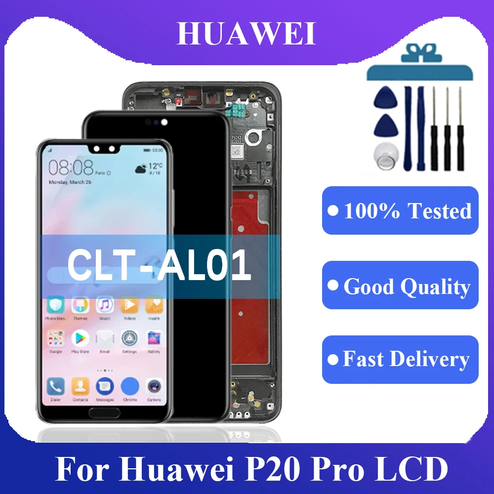 Per Huawei P20 Pro Display Lcd Touch Screen Digitizer Assembly Per Huawei P20 Pro Clt-L29C,Clt-L29 Sostituzione Dello Schermo Del Display