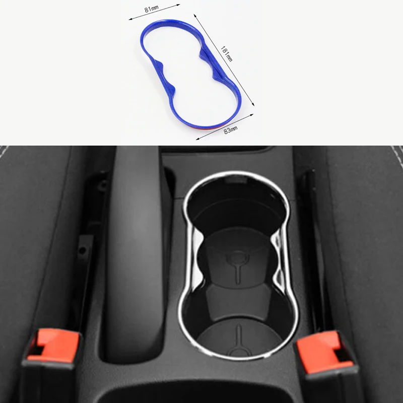 My Good Car Abs Water Cup Protection Trim Cover Sticker Per Ford Fiesta 2009 - 2013 Per Ford Focus 2 2005-2012 Accessori