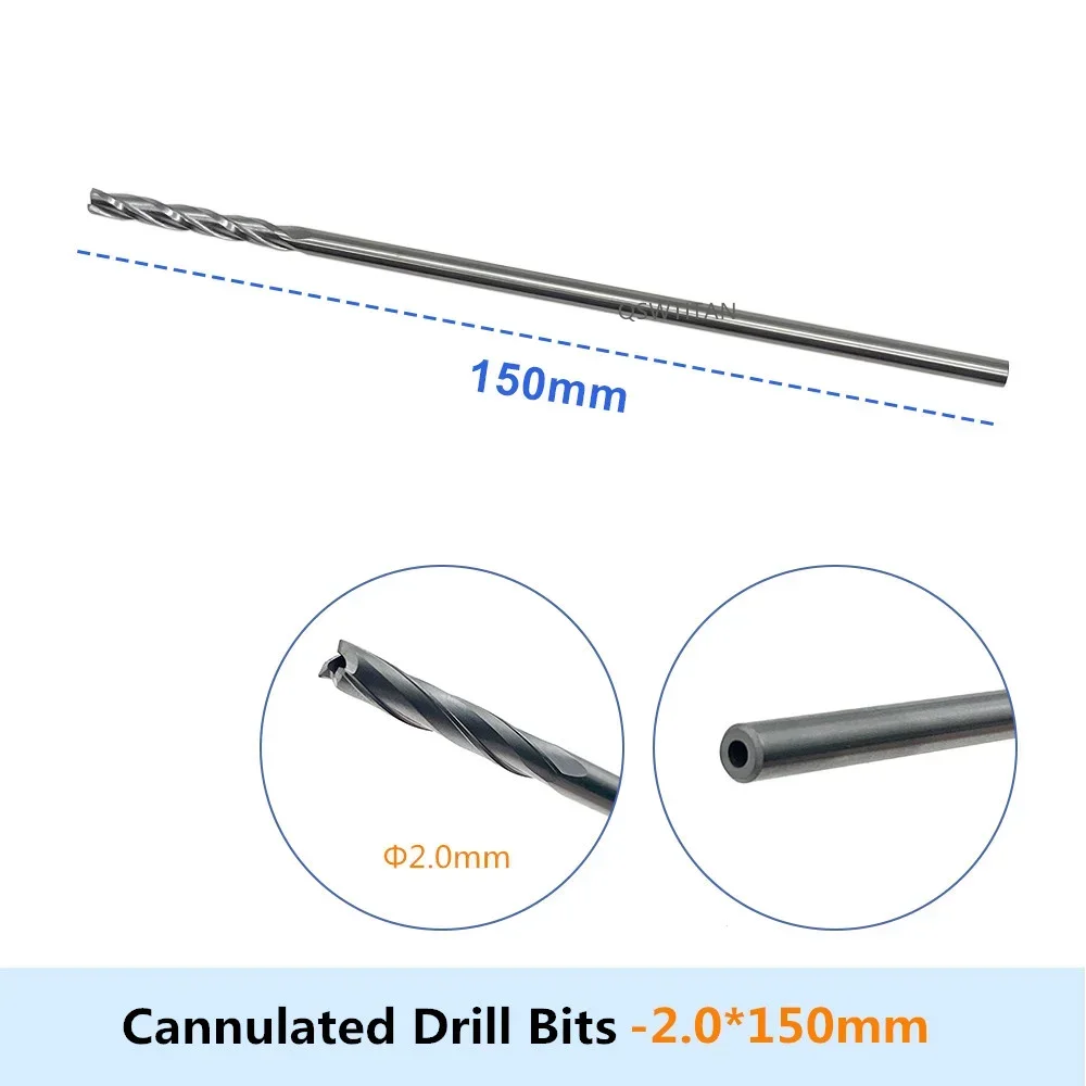 Bone Cannulated drill Bits Veterinary Surgical Instruments Orthopedic Instruments Stainless Steel 1pc Autoclavable Hollow Drill Bits