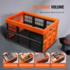 SucceBuy 45L 3/6 Pack Plastic Collapsible Storage Basket Folding Bins with Handles Stackable Containers for Clothes Grocery Toys