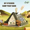Tent Piggy Bank Kids Toy Cartoon Diy Money Box To Save Kawaii Coin Bank Large Capacity Saving Money Children Birthday Gfit 1