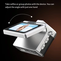 Retro Style Mini CCD Camera with 180° Flip Screen Neck Strap Design Portable Sports Camera for Kid Outdoor Travel Photography - Image 4