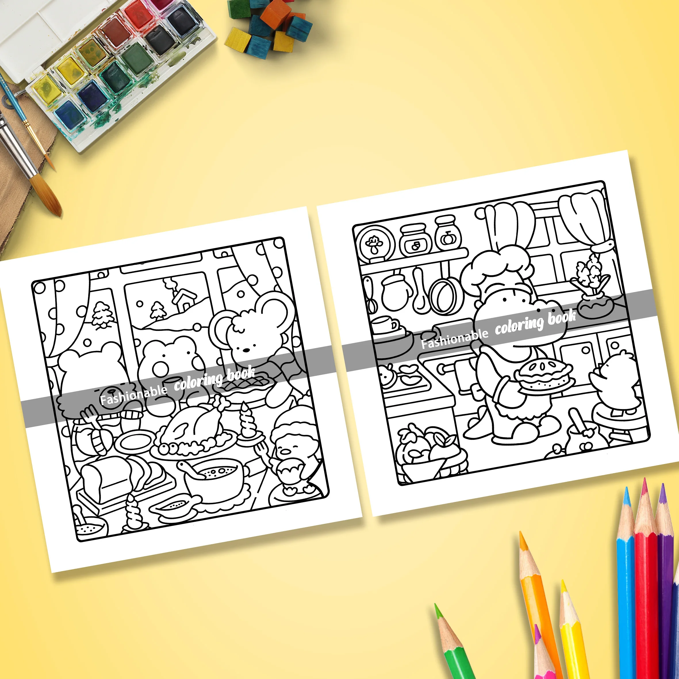 COMFY DAYS Bold-easy Patterns Coloring Book for Adults Horror Drawing Book Perfect Gift for Party and Birthday 5