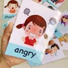 Baby Montessori Toys Emotion Weather Learning Card Cartoon English Flash Cards Kids Learning Toys Educational Toys for Children 2