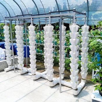 New Style Vertical Hydroponic System 10 Layers Greenhouse Garden Indoor Planting Tower