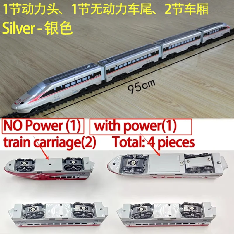 1:87 赤ユーロスター高速 EMU 列車モデルシミュレーション電気