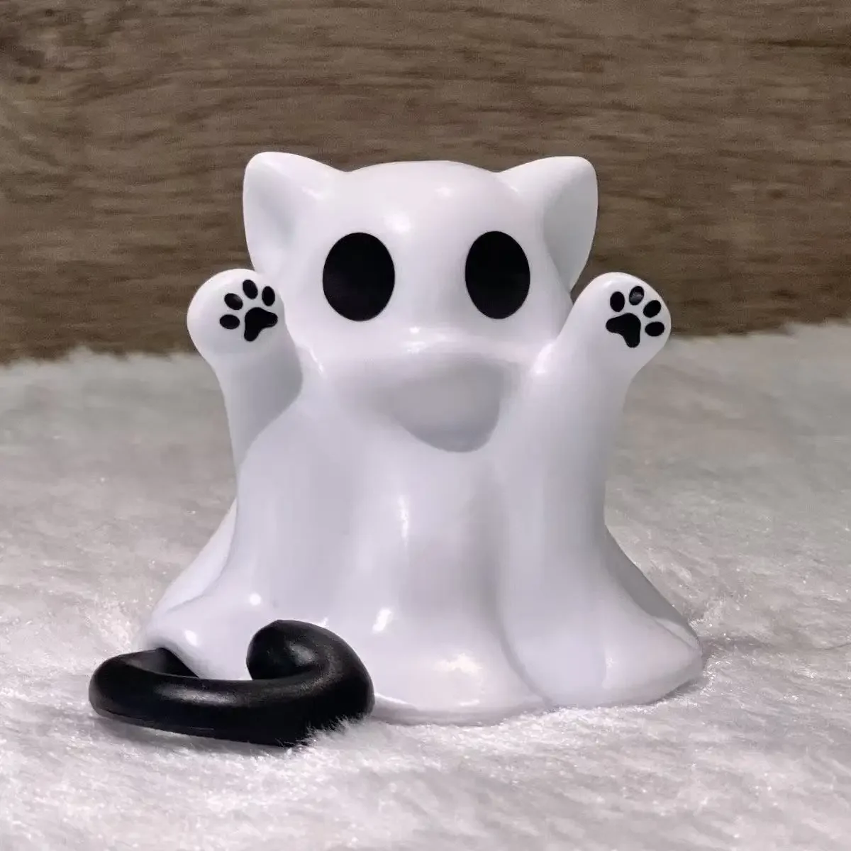 Halloween Ghost Figure Middle Finger Creative Cute Little Ghost Decoration Resin Craft Home Ornament