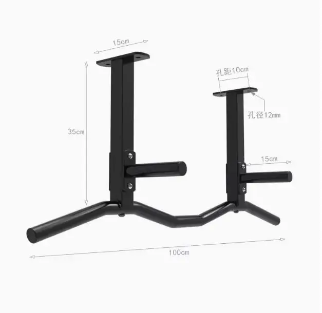 Wall Mounted Pull Up Bar Gym Home Multifunctional Chin Up Bars Grips Indoor Roof Horizontal Bar Sport Parallel Workout Exerciser