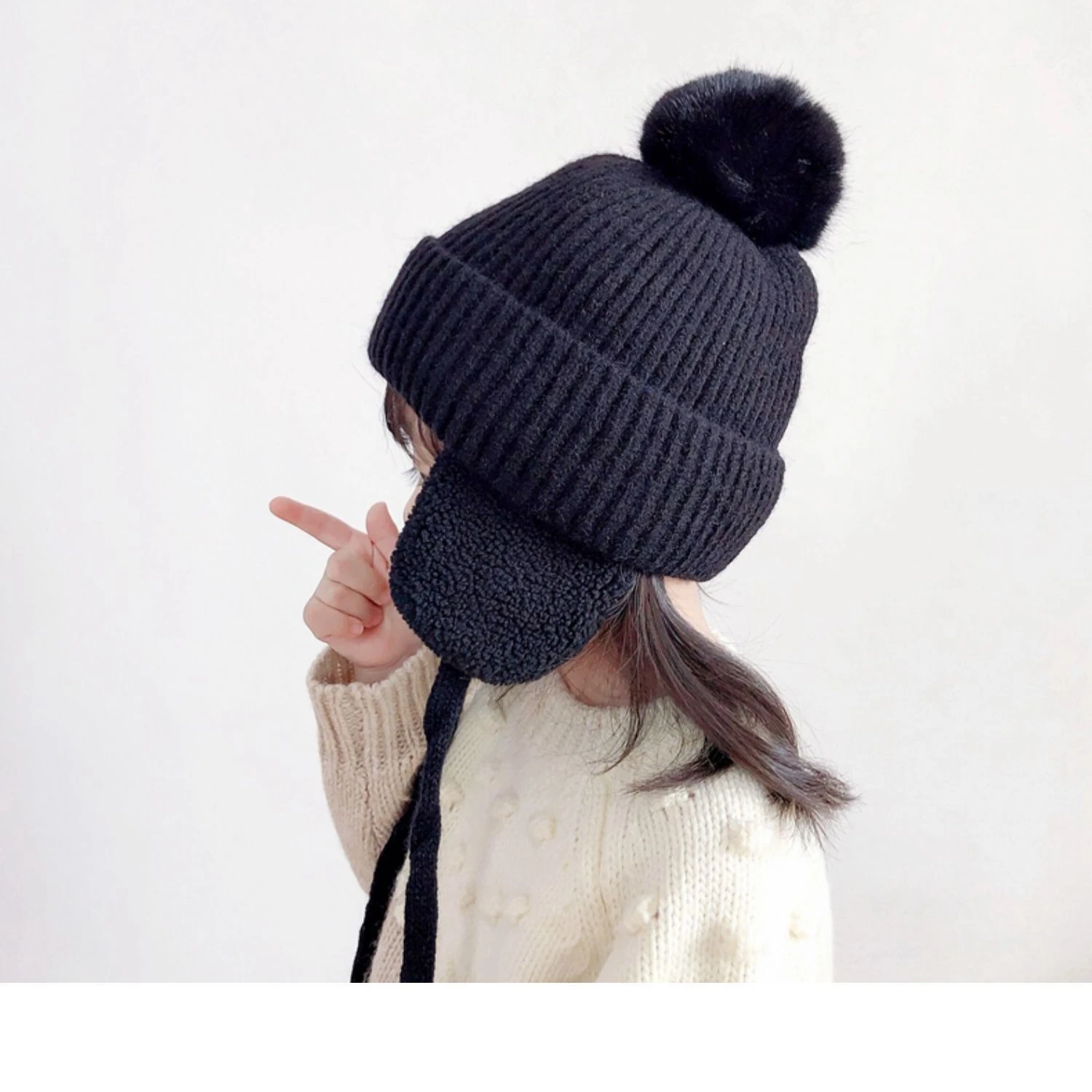 Children-Winter-Cap-New-Fashion-Wool-Windproof-Warm-EarFlaps-Cotton ...