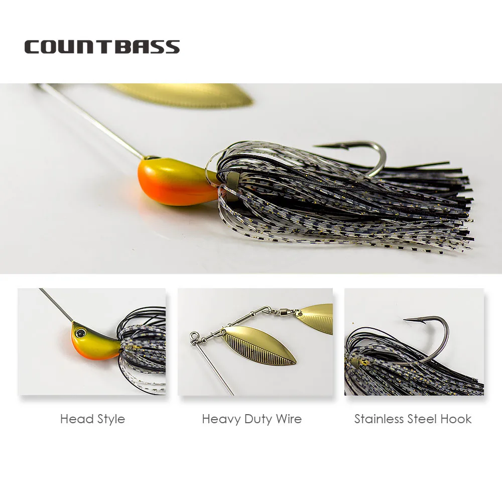 MAGIC WORKS Chatterbait Spinner 10.5g 14g Metal Jig Blade Buzzbait Fishing  Bait Casting Shore Jigging Bass Pike Artificial Bait