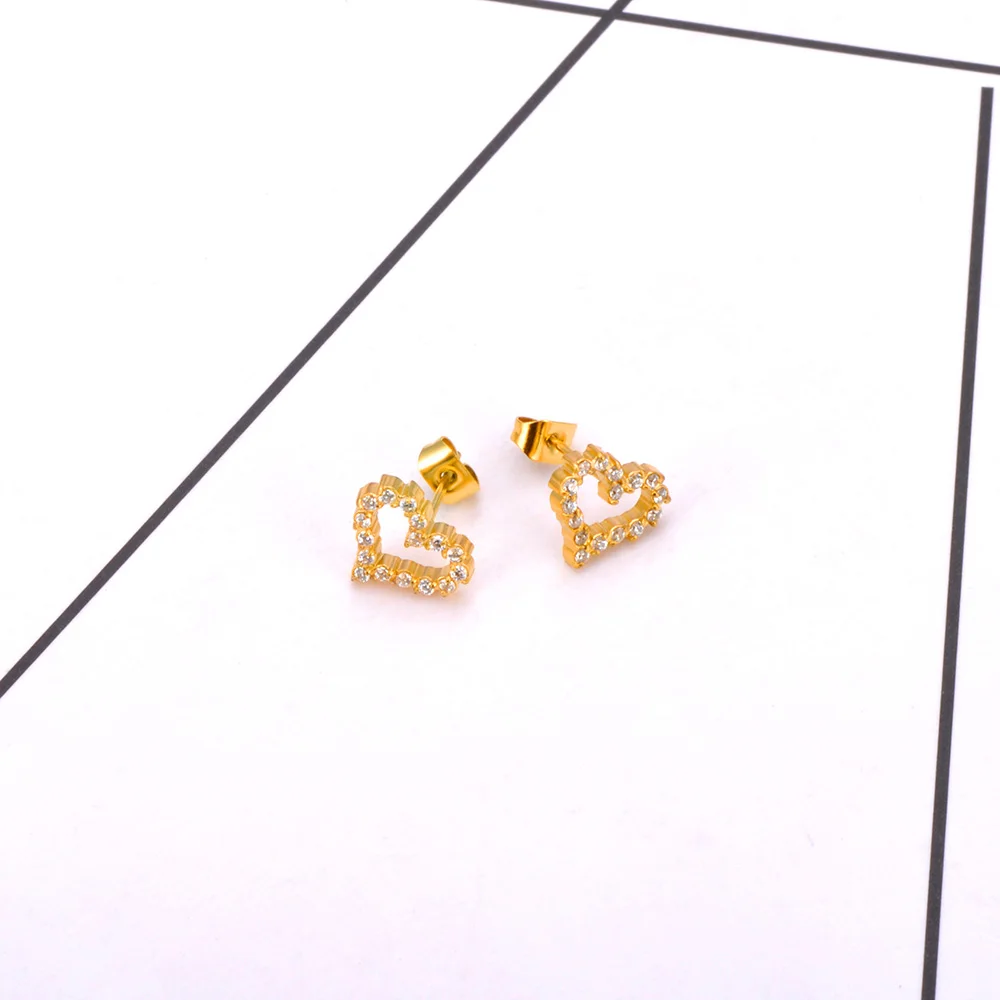 JeeMango Edelstahl 18K vergoldete Schmetterlings-Ohrringe für Damen, modischer Luxus-Strass-Schmetterlingsschmuck E26076 – Detail 13