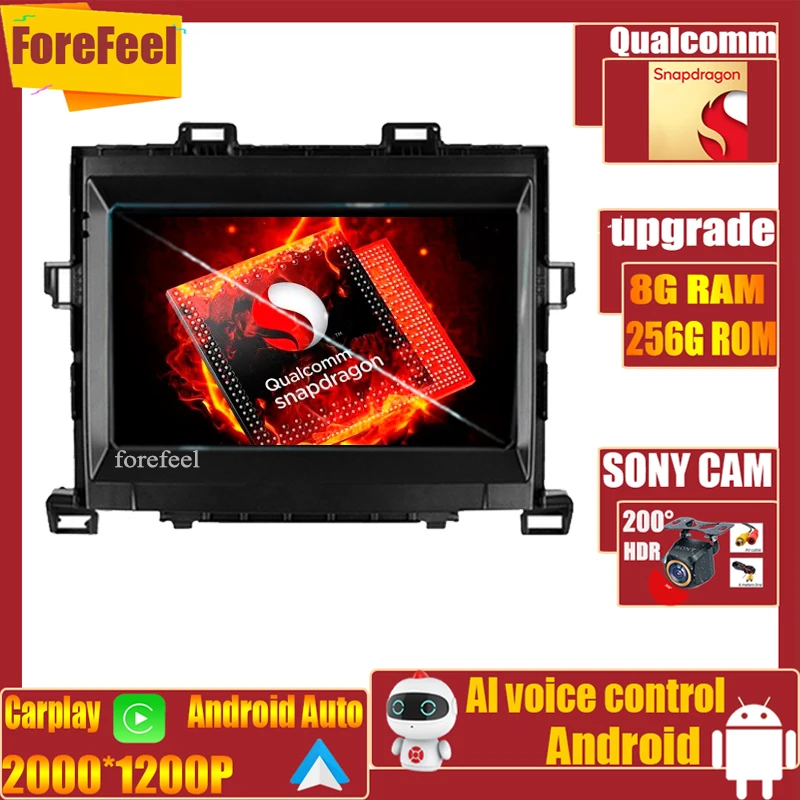

Qualcomm Android Car Radio Multimedia Video Player For Toyota Alphard H20 2008 - 2014 GPS Navigation No 2Din DVD Autoradio QLED