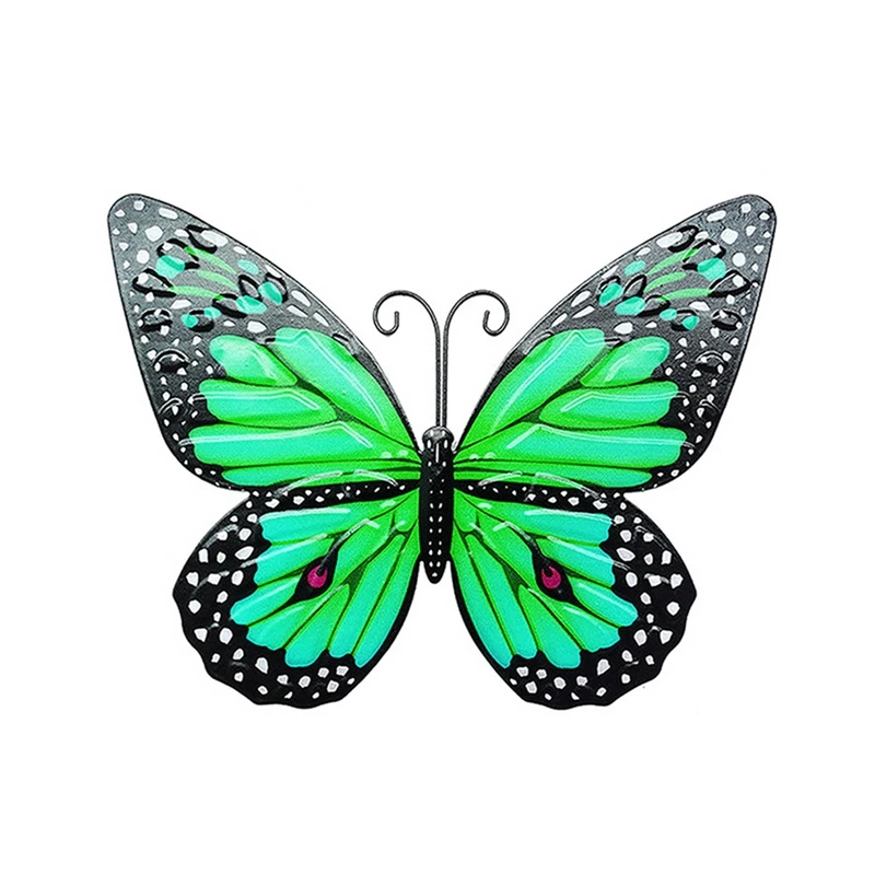 Butterfly Decoration Vintage 3D Metal Butterfly Wall Art Hanging Decor Wrought Iron Wall Hanging Sculpture Garden Home Party Decoration