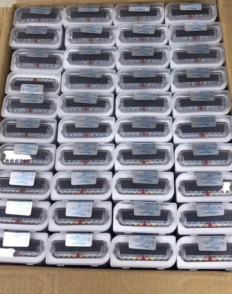 Car Solar Powered Warning Light Tail Box Light Middle Net No Wire Truck Motorcycle Anti-following LED Flashing