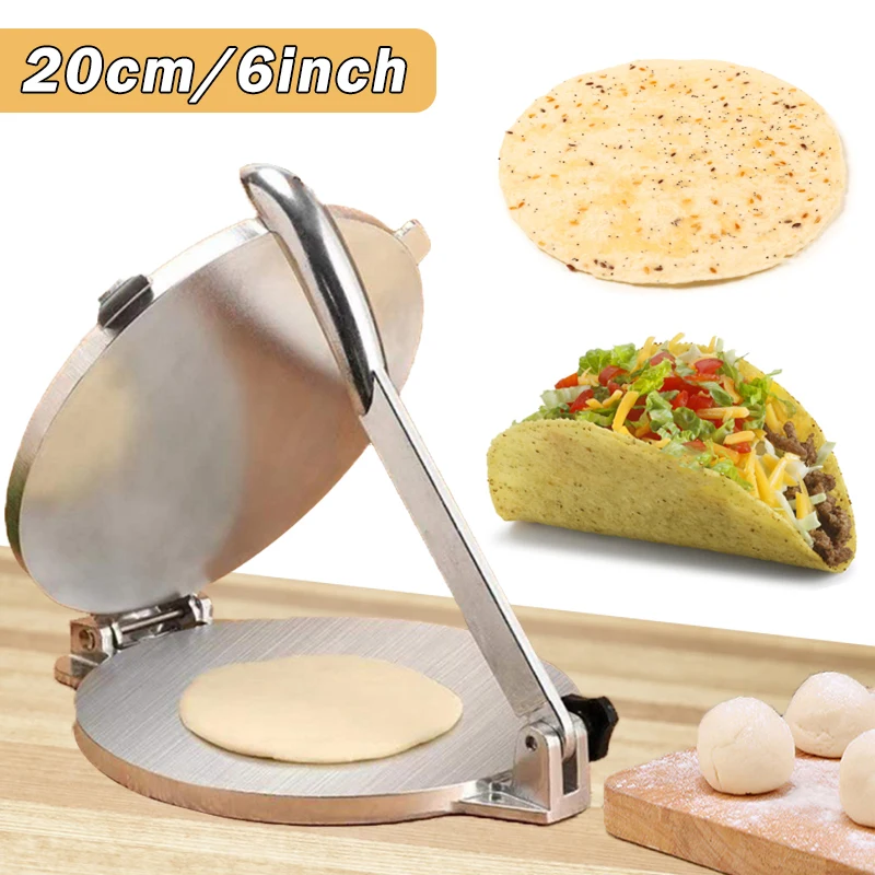 20Cm Tortilla Press Maker DIY Manual Dough Pressing Tools Burrito Maker Dumpling Skin Maker Kitchen Bakeware Cooking Tools