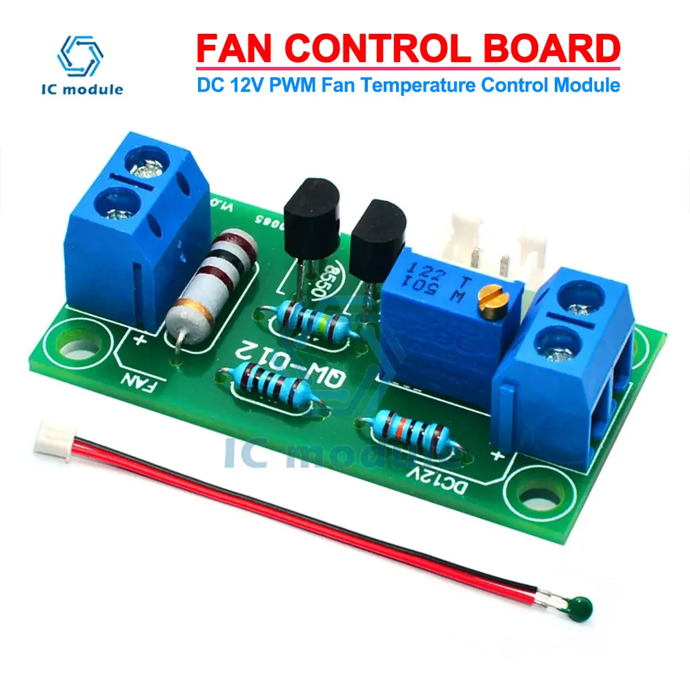 FanControlBoardDc12VPWMAutomaticPCCPUFanTemperatureControl