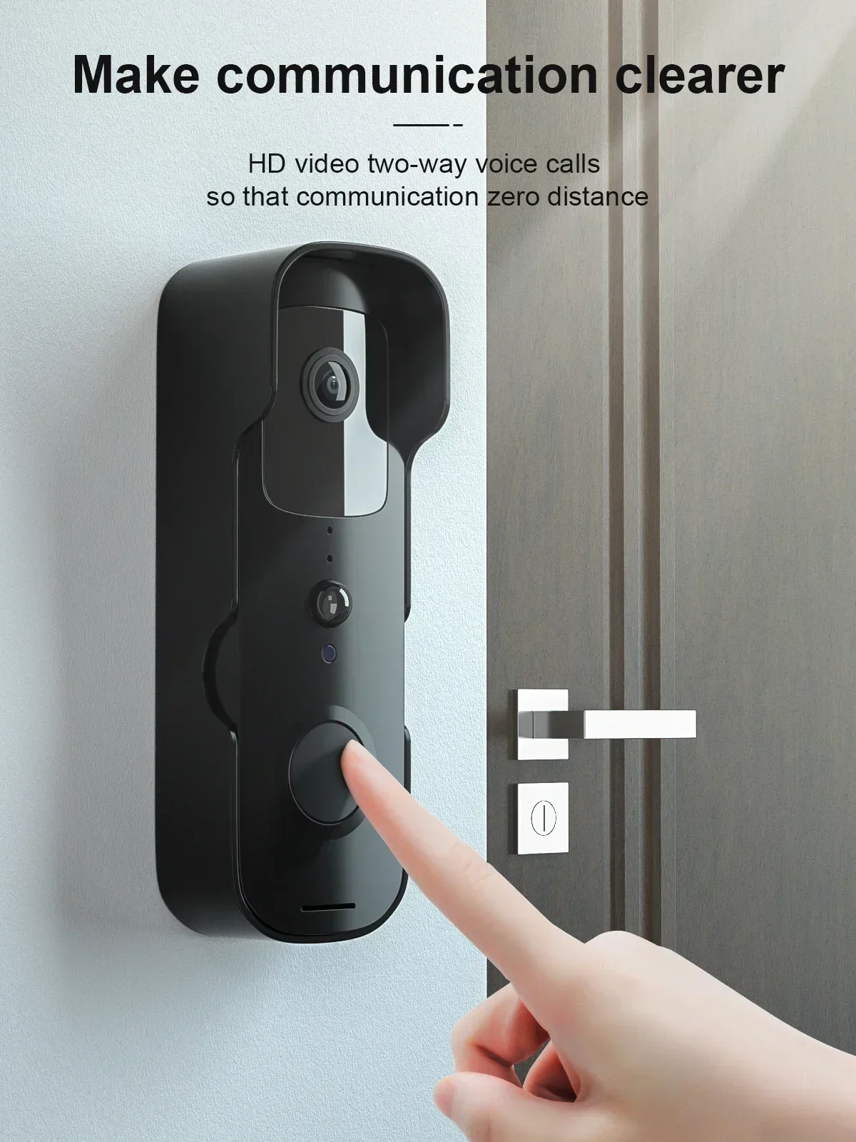 Sf815961e8b724e34844e07df5bb99201I Smart Video Doorbell Waterproof Night Vision Door Viewer 1080P FHD Camera Digital Visual Intercom WIFI 2.4G Tuya Door Bell