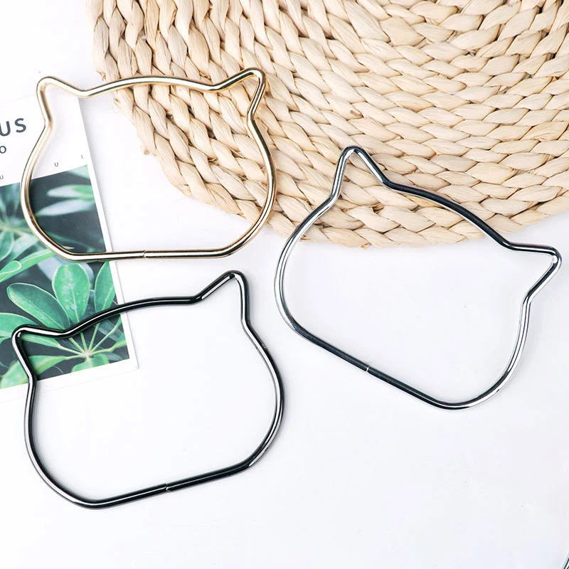 

Креативная сумка с кошачьими ушками, металлические ручки для кошелька, рамка «сделай сам», аксессуары для изготовления сумки