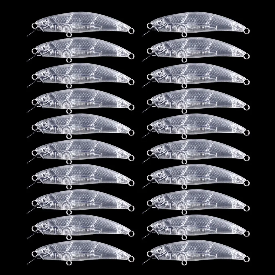 Free Eye 10pcs Unpainted Crankbait Lures | 54mm 3g Blank Hard Baits For Trout, Salmon Topwater Fishing - View #3
