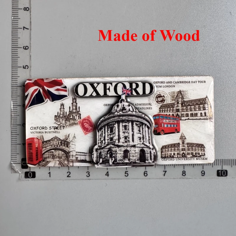 Hand-Painted Cambridge Landmark Fridge Magnet - UK Travel Souvenir and Home Decor Gift
