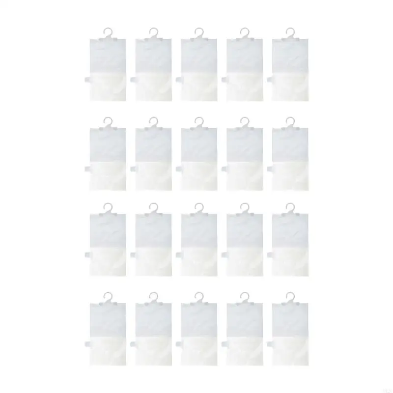 P82C Indoor Wardrobe Dehumidifier Sachets Prevent Dampness and Musty Smells in Wardrobes, Basements, Closets Pack of 20