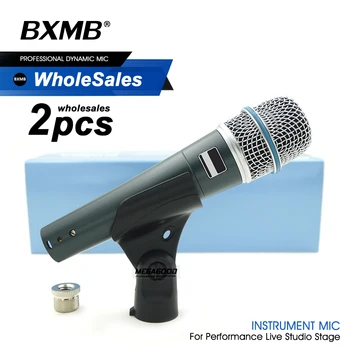전문 슈퍼 카디오이드 다이나믹 BETA57 BETA57A 유선 악기 마이크, 라이브 퍼포먼스 타악기용, 최고/최고 2 개
