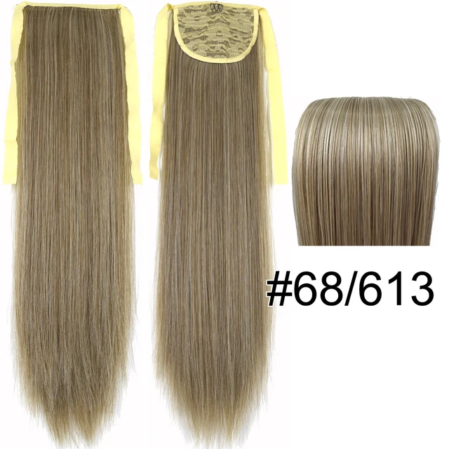 TOPREETY Synthetic Heat Resistant Hair 90gr Straight Ribbon Ponytail Extensions 1006 68-613