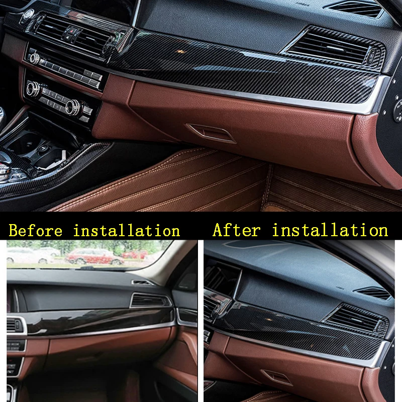 2010-2016 bmw5シリーズf10f11用lhdカーボンファイバーインテリア