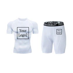 Custom Logo Fitness Set Sports Clothes Sets Tracksuit Men Track Suits Set Clothing Fitness Man Sport Outfit Tights Sweat Suit