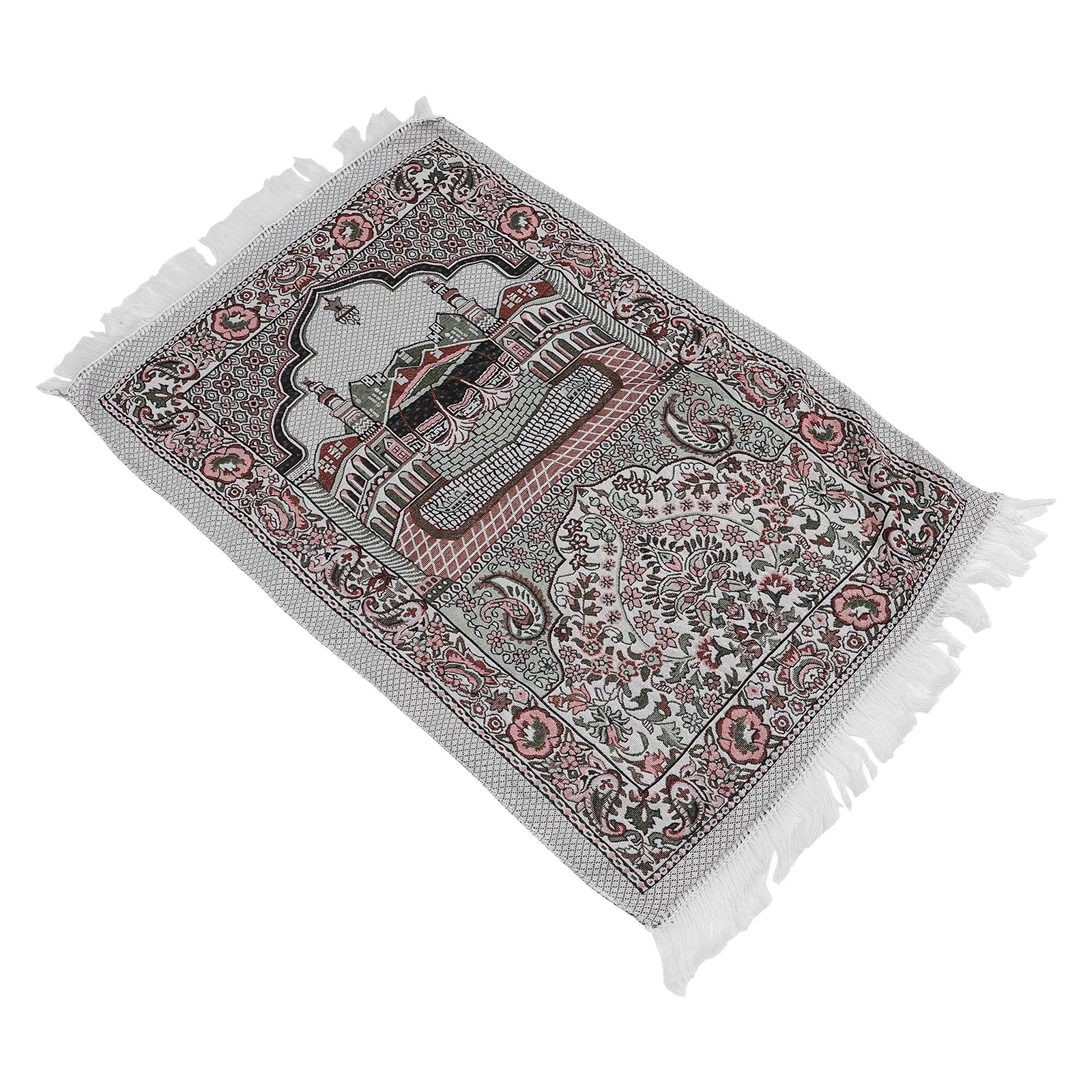 

Muslim Prayer Blanket Gift for Ramadan Mat Portable Rug Eid Islamic Praying Cotton Mats